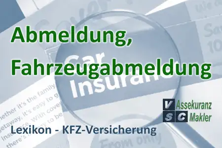 Auto abmelden: Darstellung der Fahrzeugabmeldung mit Informationen zur Ruheversicherung, Beitragsrückerstattung und Wiederzulassung des Fahrzeugs.