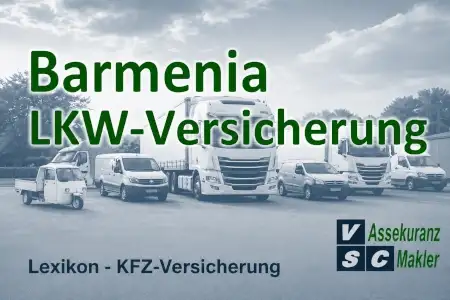 Barmenia LKW-Versicherung für Unternehmen mit individuell wählbarem Haftpflicht-, Teilkasko- und Vollkaskoschutz sowie sinnvollen Zusatzleistungen für LKW.