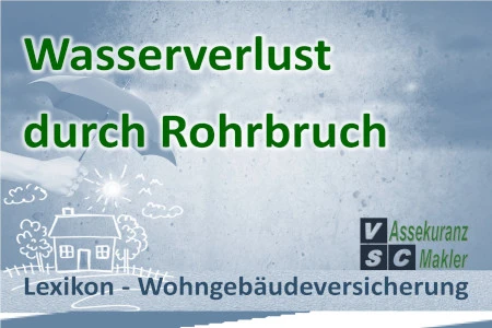 Leitungswasserschaden durch Rohrbruch – Wohngebäudeversicherung übernimmt Reparatur und Wasserverlust